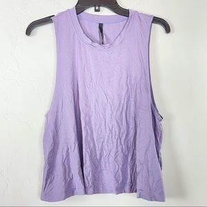 Carbon 38 Tank Top Muscle‎ Sleeveless Purple Solid